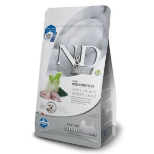 N&D White Dog Sea Bass/ Spirulina & Fenel Mini Adult 2kg