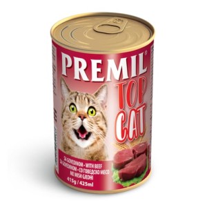 Premil TOP CAT GOVEDINA - konzerve - vlazna hrana za macke