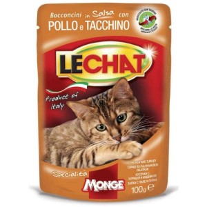 LeChat sos za mačke - Piletina i ćuretina 100g