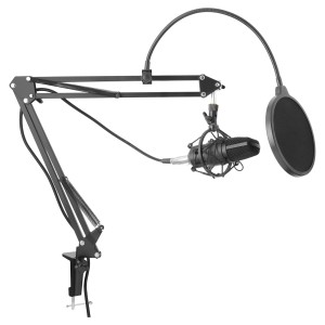 Yenkee YMC 1030 kardiodni kondenzatorski mikrofon sa pop filterom crni
