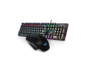 AULA T640 USB RGB gejmerski komplet tastatura+miš crni