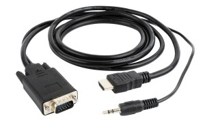 Gembird A-HDMI-VGA-03-6 kabl HDMI (muški) na VGA/3.5mm 1.8m crni