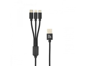 S-BOX 3u1 kabl za punjač USB A (muški) na lightning/micro USB/USB tip C (muški)
