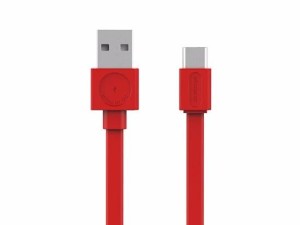 Allocacoc 10453RD/USBCBC kabl za punjač USB A (muški) na USB Type C (muški) 1.5m crveni