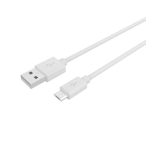 Celly PCUSBMICROWH beli kabl za punjač USB A (muški) na micro USB (muški) 1m