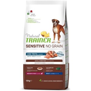 Trainer – Sensitive No Gluten Medium&Maxi Adult Pastrmka - 3kg