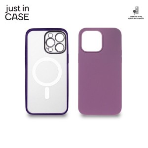 JUST IN CASE 2u1 Extra case MIX Magnetic za 14 Pro Max/ ljubičasta