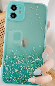 Futrola 3D Sparkling star silicone Turquoise IPHONE MCTK6- XS Max