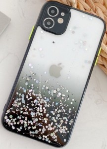 Futrola 3D Sparkling star silicone Black IPHONE MCTK6- 12 Pro Max