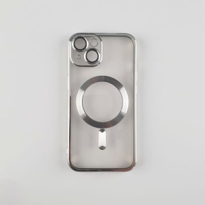 Futrola silikonska Magsafe za Iphone 14/ srebrna