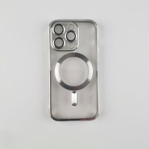 Futrola silikonska Magsafe za Iphone 14 pro max/ srebrna