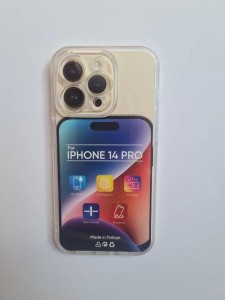 TYPHON Maska iPhone 14 Pro transparent ojačane ivice