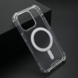 Futrola Crashproof Magnetic za iPhone 15 Pro / providna