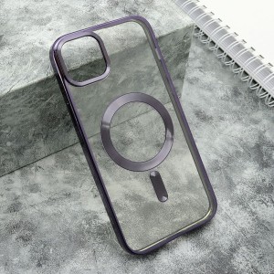 Futrola Clear Elegant Magsafe za iPhone 15 Plus/ ljubičasta