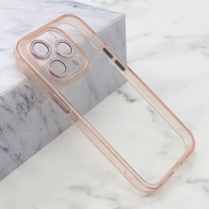 Futrola Diamond Lens za iPhone 14 Pro/ roze