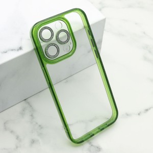 Futrola Diamond Lens za iPhone 15 Pro/ zelena