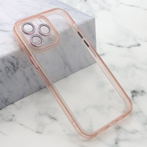 Futrola Diamond Lens za iPhone 15 Pro Max/ roze