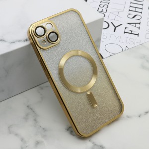 Futrola Glitter Magsafe za iPhone 15 Plus / zlatna