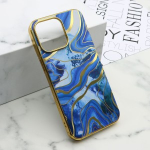 Futrola Marble za iPhone 15 Pro Max/ plava