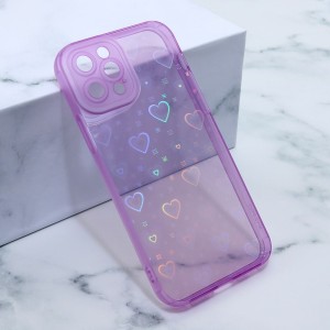 Futrola Heart Color za iPhone 12 Pro/ ljubičasta