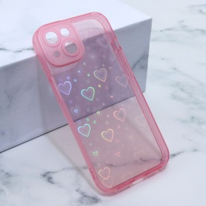 Futrola Heart Color za iPhone 14/ roze