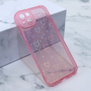 Futrola Heart Color za iPhone 14 Plus/ roze
