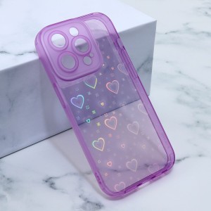 Futrola Heart Color za iPhone 14 Pro/ ljubičasta