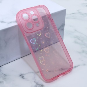 Futrola Heart Color za iPhone 14 Pro/ roze