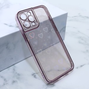 Futrola Heart za iPhone 12 Pro Max/ roze
