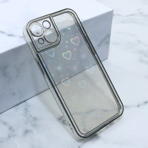 Futrola Heart za iPhone 14/ srebrna