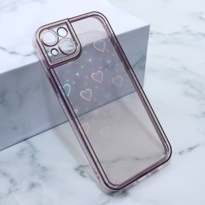 Futrola Heart za iPhone 14 Plus/ roze