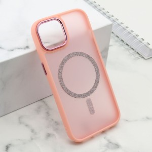 Futrola Shining Magsafe za iPhone 15/ roze