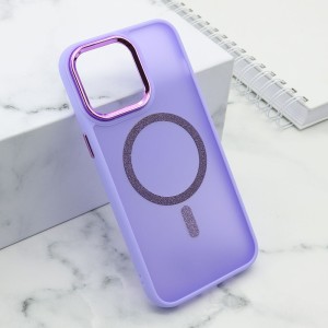 Futrola Shining Magsafe za iPhone 15 Pro Max/ ljubičasta