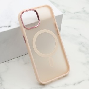 Futrola Silky Magsafe za iPhone 15/ roze