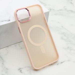 Futrola Silky Magsafe za iPhone 15 Plus/ roze