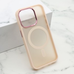 Futrola Silky Magsafe za iPhone 15 Pro/ roze
