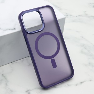 Futrola Silky Magsafe za iPhone 15 Pro Max/ ljubičasta