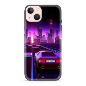 Maska Ultra tanki Print Neon Wave za iPhone 13