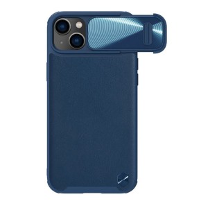 NILLKIN Maska Cam Shield Leather S za iPhone 14 Plus/ plava