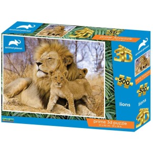 PRIME 3D PUZZLE - Animal Planet Lavovi 500 delova