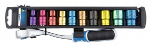 HOGERT Set nasadnih ključeva s račnom od 11 delova 1/2 u boji