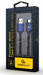GEMBIRD USB Type-C kabl/ CC-USB2J-AMCM-2M-BL/ 2m/ plava