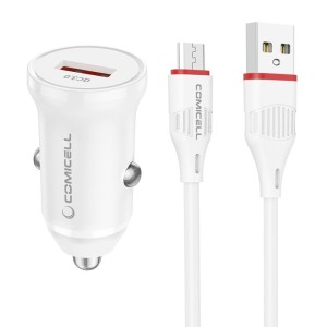 COMICELL Auto punjač Superior CO-BZ18 FAST 18W USB QC 3.0 Micro/ bela