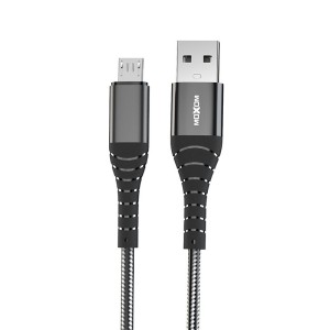 MOXOM USB data kabl MX-CB71 3A micro USB pleteni/ crna