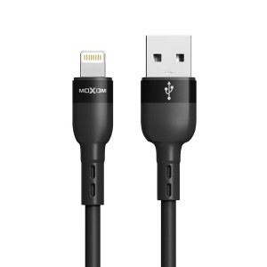 MOXOM USB data kabl MX-CB184 3A Lightning 1m/ crna