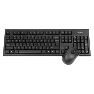 A4 TECH Bežična tastatura i miš 7100N US (Crna)