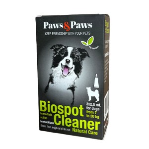 PAWS&PAWS BIOSPOT CLEANER Spot-on za pse srednjih rasa od 7 do 20kg