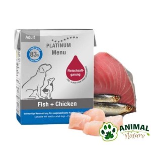 Platinum vlažna hrana za pse u konzervi sa piletinom i ribom