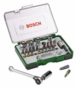 BOSCH 27-delni set bitova odvrtača i čegrtaljki 2607017160