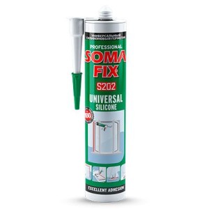 SOMAFIX Silikon univerzalni crni S202 280ml